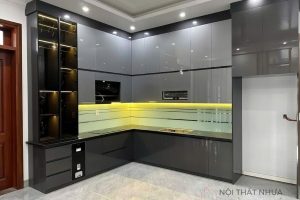 Tủ bếp nhựa chữ L