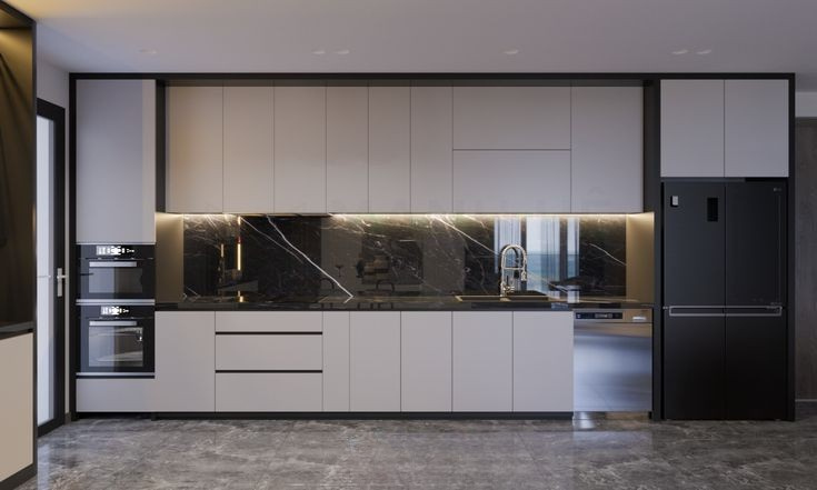 Ưu điểm của tủ bếp nhựa kịch trần